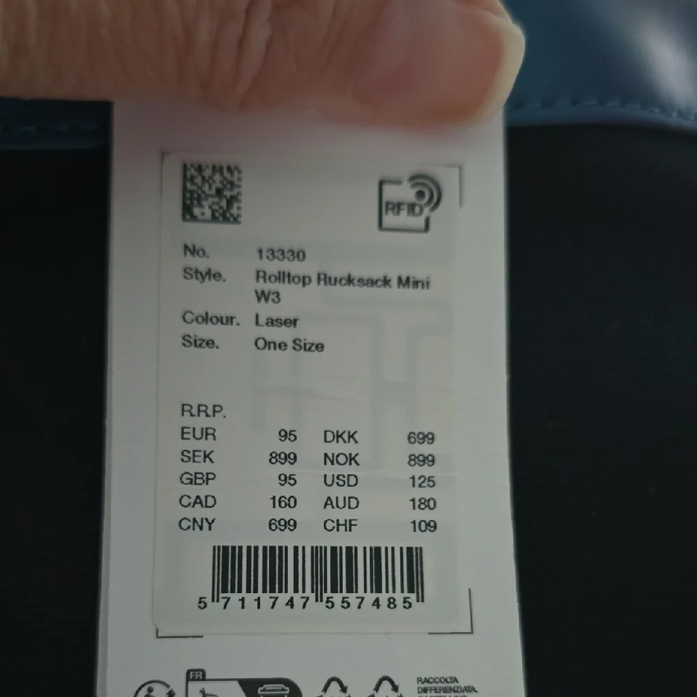 RAINS BRAND Waterproof Backpack NOT Addidas Brand - Picture 7 of 9